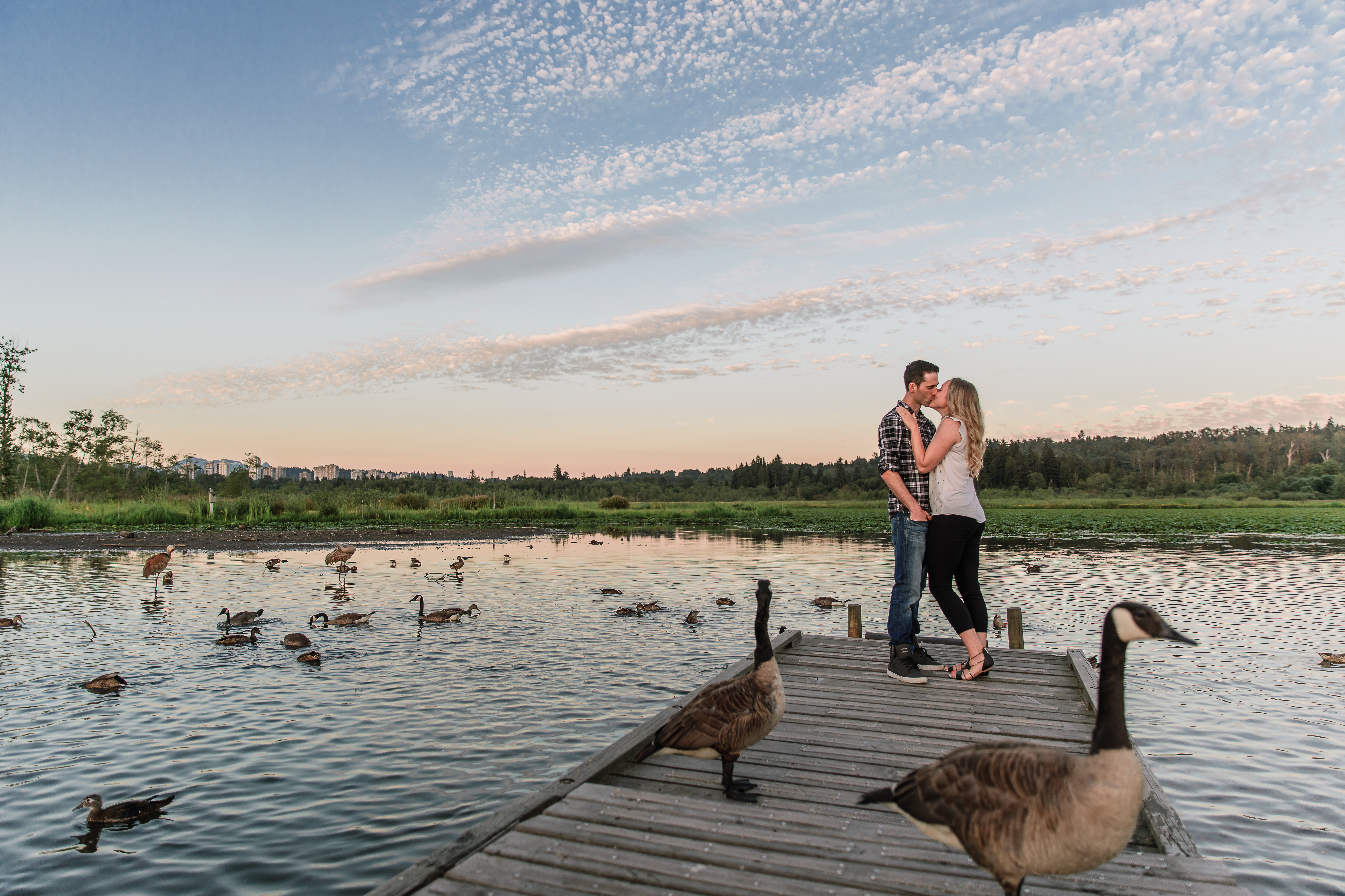 kelowna photographer burnaby lake engagement